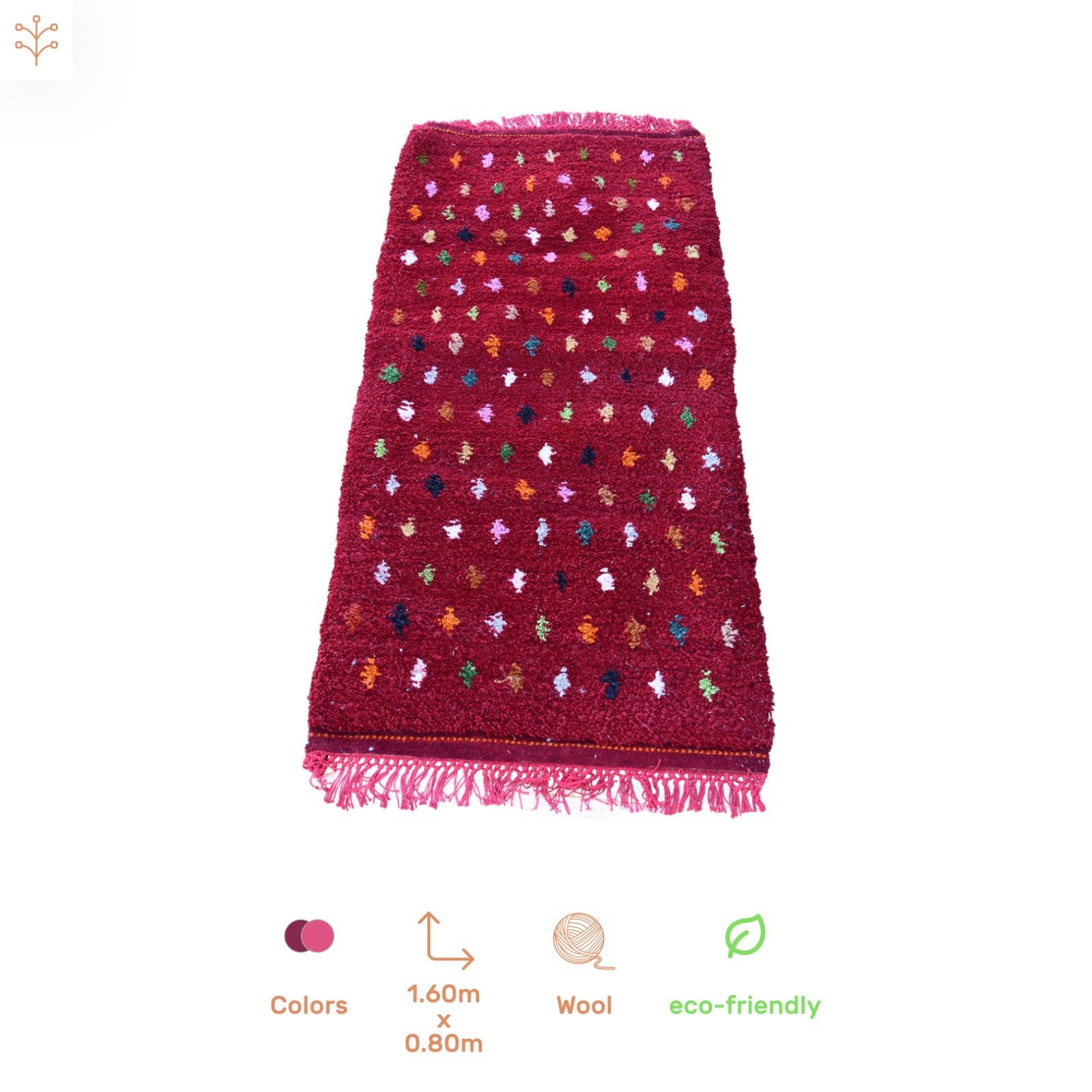 Blue diamond large rug